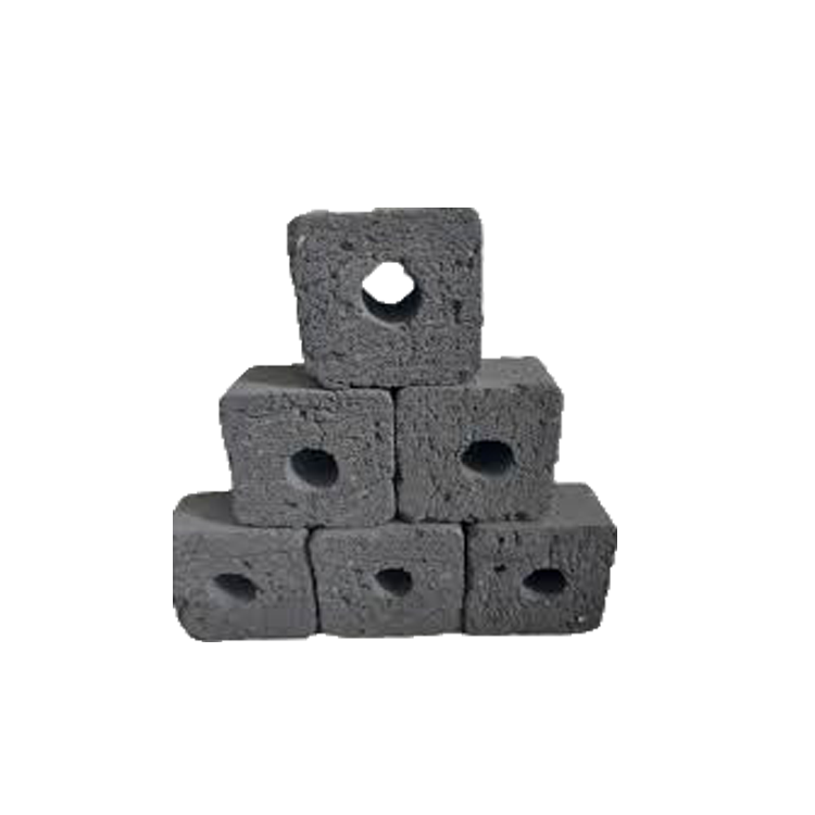 زغال فشرده برش خورده بسته بندی 6 کیلویی